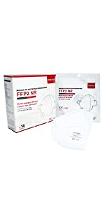 CRAZYCHIC - 10x Masque FFP2 NR Certifié Norme CE EN149 - Masque de Protection Respiratoire