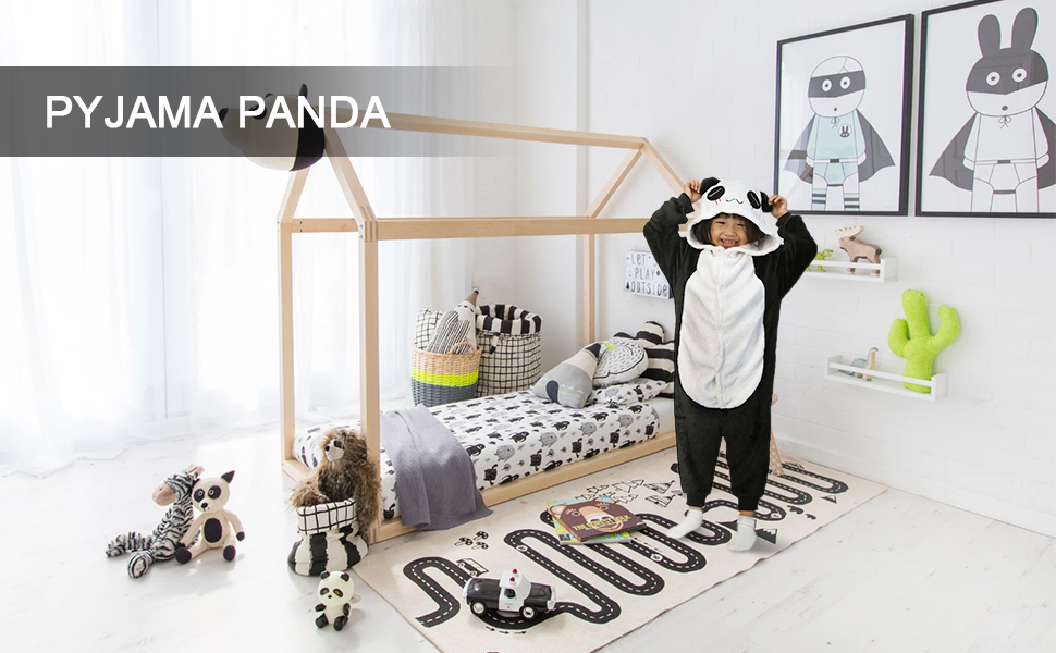 Pyjama Panda en Flanelle pour Enfants