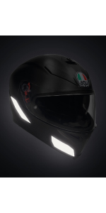 casque, noir réfléchissant