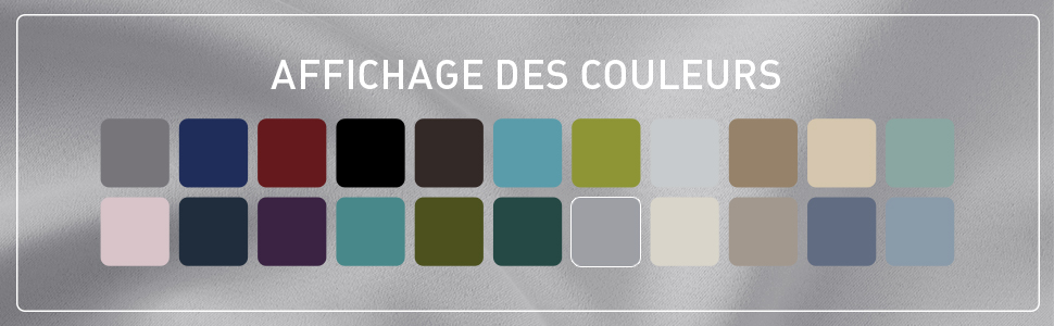 AFFICHAGE DES COULEURS