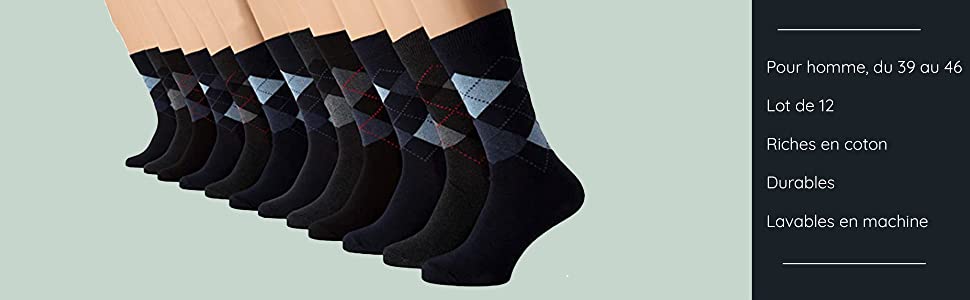 Chaussettes intelligentes et respirantes pour homme