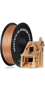 GEEETECH Filament PLA Bois