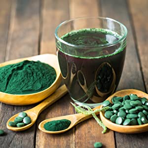 Spiruline poudre comprimés bio France Française Vegan boisson