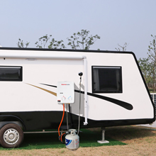 caravan shower gas