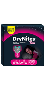  DryNites pipi au lit sous vetement de nuit