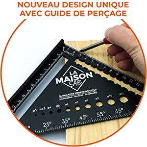 crayon 45 degres trusquin oblique outil carrelage outils inox raporteur angle regle multi angles