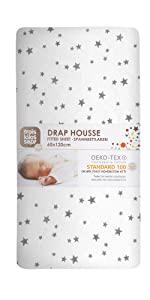 drap housses étoiles