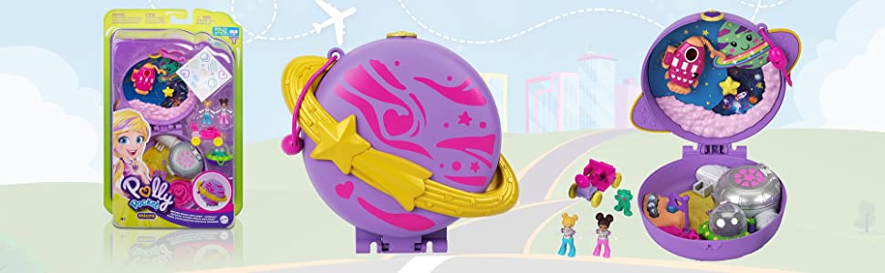 " Passez la souris sur l'image pour zoomer Polly Pocket Coffret Univers L’Exploration de Saturne