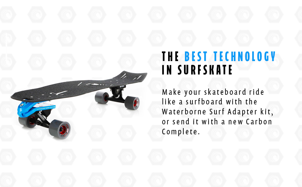 waterborne skateboards logo banner surfskate technology surf adapter rail adapter carbon complete