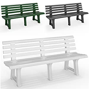 banc de jardin bois banc de jardin banc extérieur banc en plastique banc robuste meuble pour jardin 