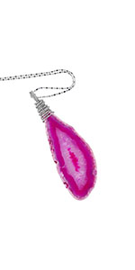 Collier Géode Agate