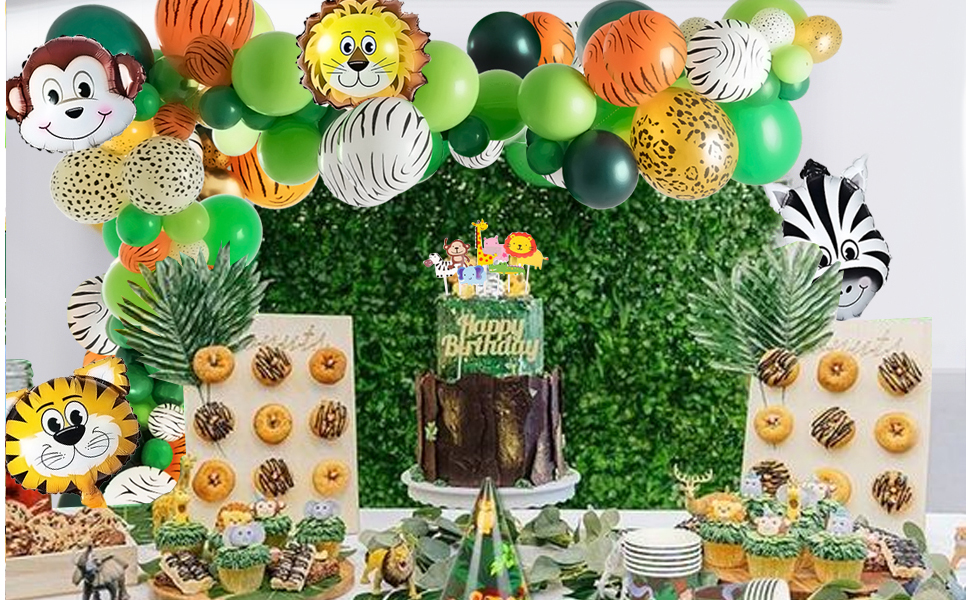 Jungle Decoration Anniversaire Garcon Safari Deco Anniversaire