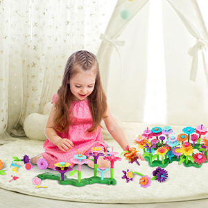 intérieur Jouets De Construction De Jardin De Fleurs