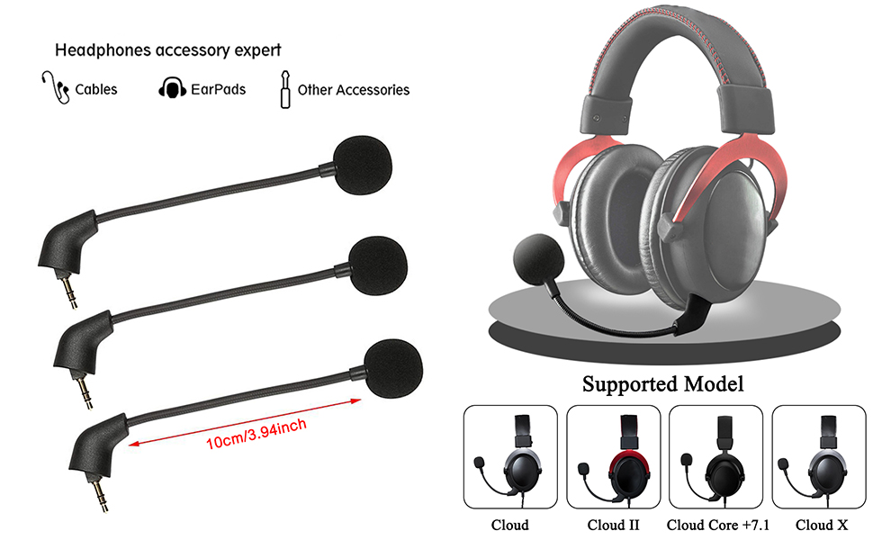 Microphone Boom Gaming Headset 