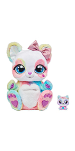 Peek A Roo Maman panda roo Rainbow bébé surprise peluche interactive vente animé magique jeu 5 ans