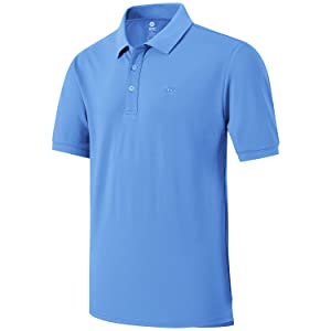 MoFiz Polo Homme Shirt Manches Courtes Coton Sport Polo d'été Respirant Tennis Golf Tops