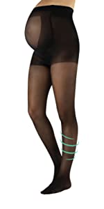 Compression Moyenne, Collant de Maternité de Maintien avec Compression, Collants Voile