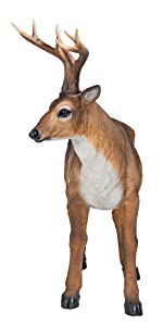 Design Toscano Grand Rack Cerf Mâle Statue d'Animal pour Décoration de Jardin, 71 cm, polyrésine
