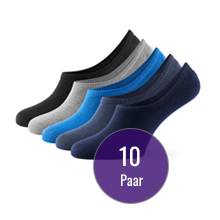 Paquet de 10 paires de chaussettes invisibles Mat &amp; Vic&#39;s