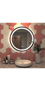 miroir salle de bain rond