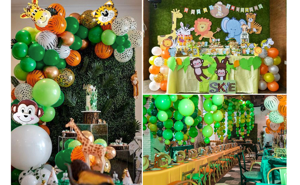 Jungle Decoration Anniversaire Garcon Safari Deco Anniversaire