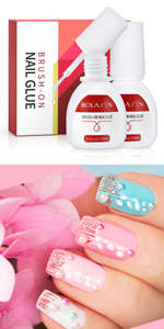 Colle Faux Ongles Pour Pointes En Acrylique Et Colle