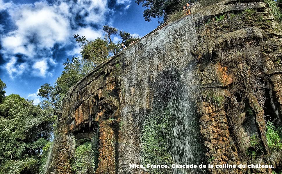 Les cascades de la colline de Nice