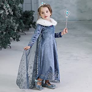 robe de reine de neige anna elsa olaf