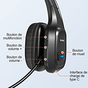 casque Bluetooth sans fil 