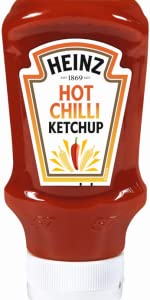 Heinz Tomato Ketchup Hot Chilli Flacon Souple Top Down