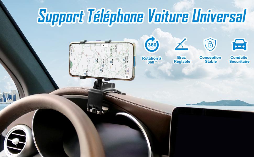 Support telephone voiture universal