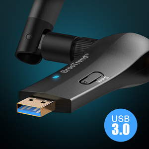 BrosTrend USB wifi dongle avec USB3.0 port avec or plaqué fonctionne 10 fois plus rapide que USB 2.0