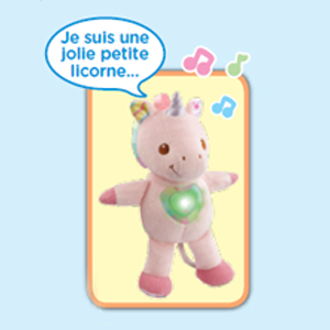 maé,licorne,peluche,jouet,enfant,bébé,amusant,animal,chanson,musique,berceuse,rose,doux,promenade