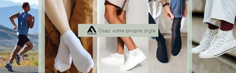 Chaussettes intelligentes et respirantes pour homme