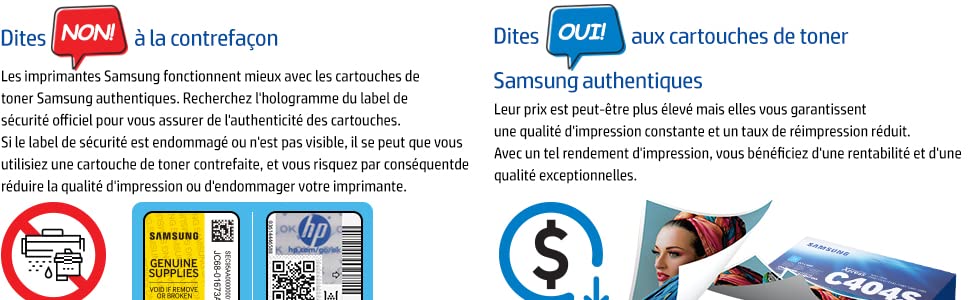 contrefaçon, hp, recyclage, toner, cartouche, toner c404s, samsung