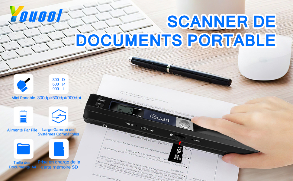 Mini scanner portable A4