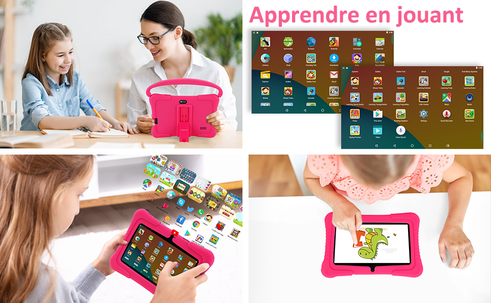 tablette pour enfants avec éducative, scolaire, tablette pour tout-petits fille,garçon,mini tablette