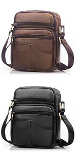 SPAHER Leather Men Shoulder Bag 