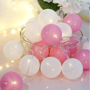 Guirlande lumineuse boule de coton