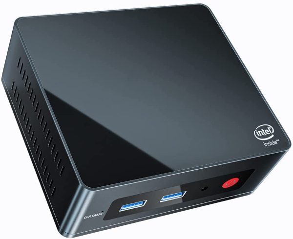 Mini PC GK Mini Intel Processor J4125 Windows 10 Pro, 8G LPDDR4/256G SSD Mini Computer, 2.4G/5G Dual WiFi, Dual HDMI Ports, Gigabit Ethernet, Mini Desktop PC