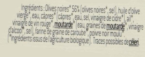 Lucien Georgelin Tartinable Olives Noires Bio 100g - Pack de 6 – Image 5