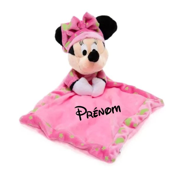 Doudou personnalisé fille Minnie de Disney prénom bébé – Image 3