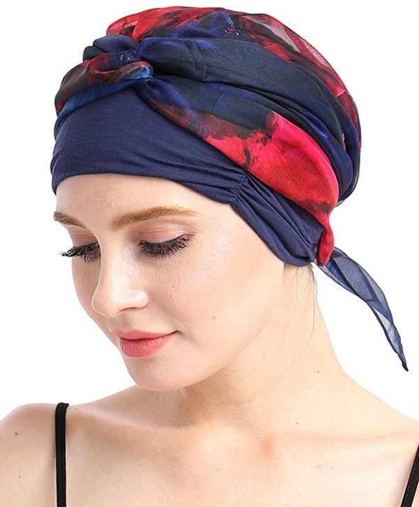 FocusCare la chimio turban pour les femmes cancer confortable tissu coiffure en bambou – Image 3