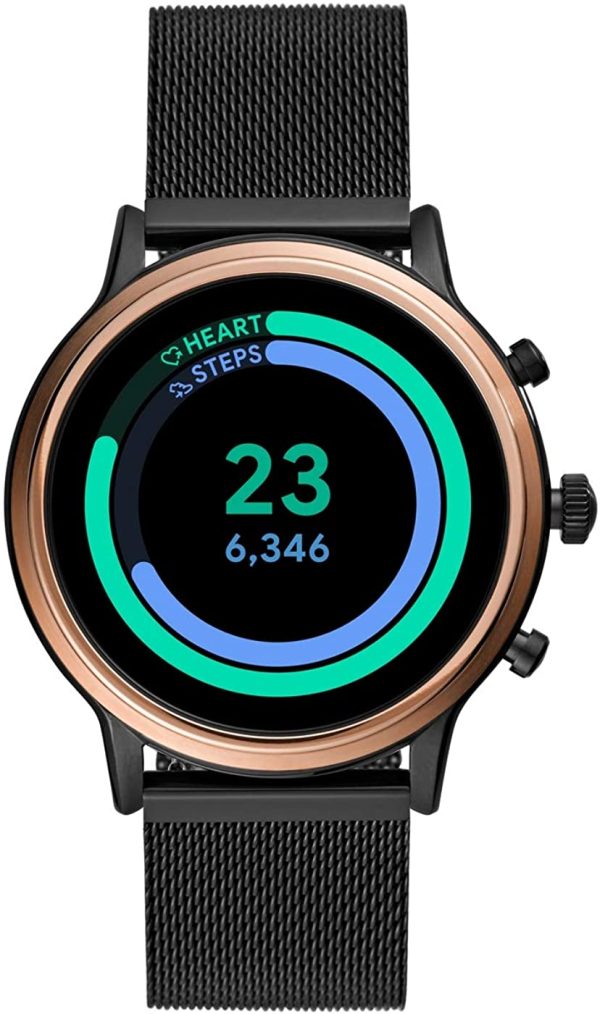 Fossil Femme Montre Connectée Gen 5 + Gen 5E avec haut-parleur, fréquence cardiaque, NFC et alertes pour smartphones – Image 5