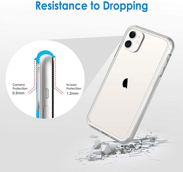 Coque Compatible avec iPhone 11 (2019) 6,1", Shock-Absorption et Anti-Rayures, Housse Transparente Antichoc (HD Clair)