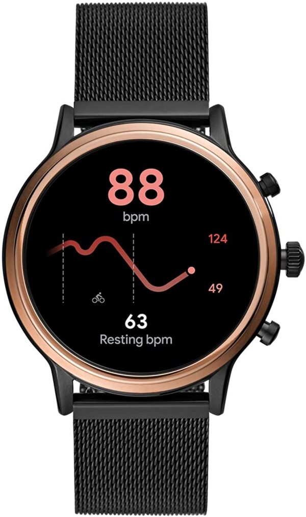 Fossil Femme Montre Connectée Gen 5 + Gen 5E avec haut-parleur, fréquence cardiaque, NFC et alertes pour smartphones – Image 4