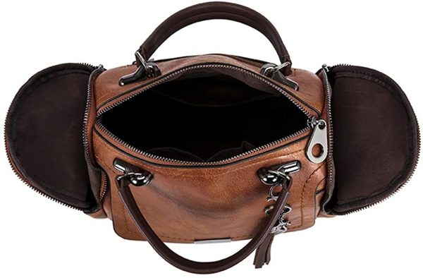 BUKESIYI Femme Sac bandouliere Sacs a main Petit Cuir Sacs Menotte Sacs épaule Sacoche Mode CCFR77152 – Image 3