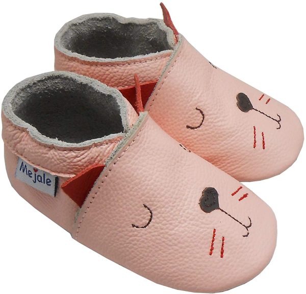 Mejale bébé Chaussures en Cuir Infantile Rampant Tout-Petit Mocassins Marron Blanc Violet Marine Mignon garçon Fille Pantoufles – Image 6