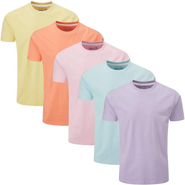 Charles Wilson Pack de 5 T-Shirts Unis à Col Rond – Image 6