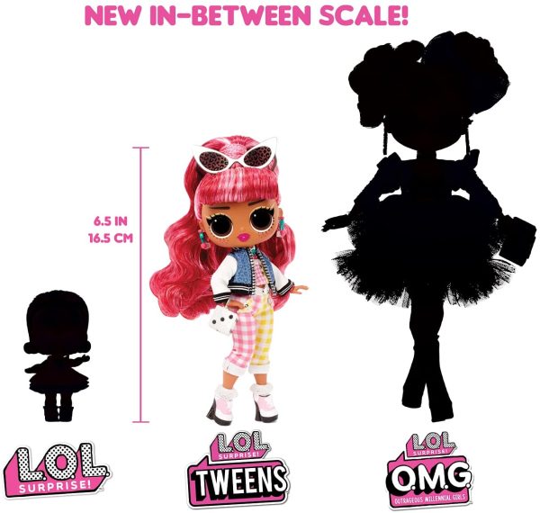 LOL Surprise Poupée Tweens ??Découvrez 15 Surprises ??Contient des tenues, des accessoires, 1 brosse à cheveux, 1 cintre, 1 socle & +- Idéal pour les enfants - Cherry B.B.